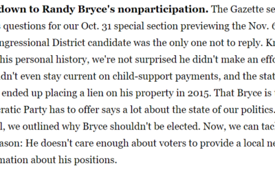 Janesville Gazette: Thumbs down to Randy Bryce’s nonparticipation.